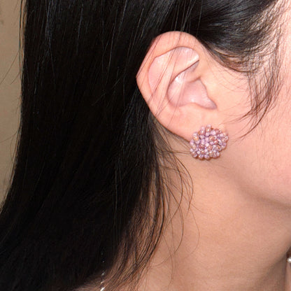 BOUCLES D’OREILLES HORTENSIA RETRO