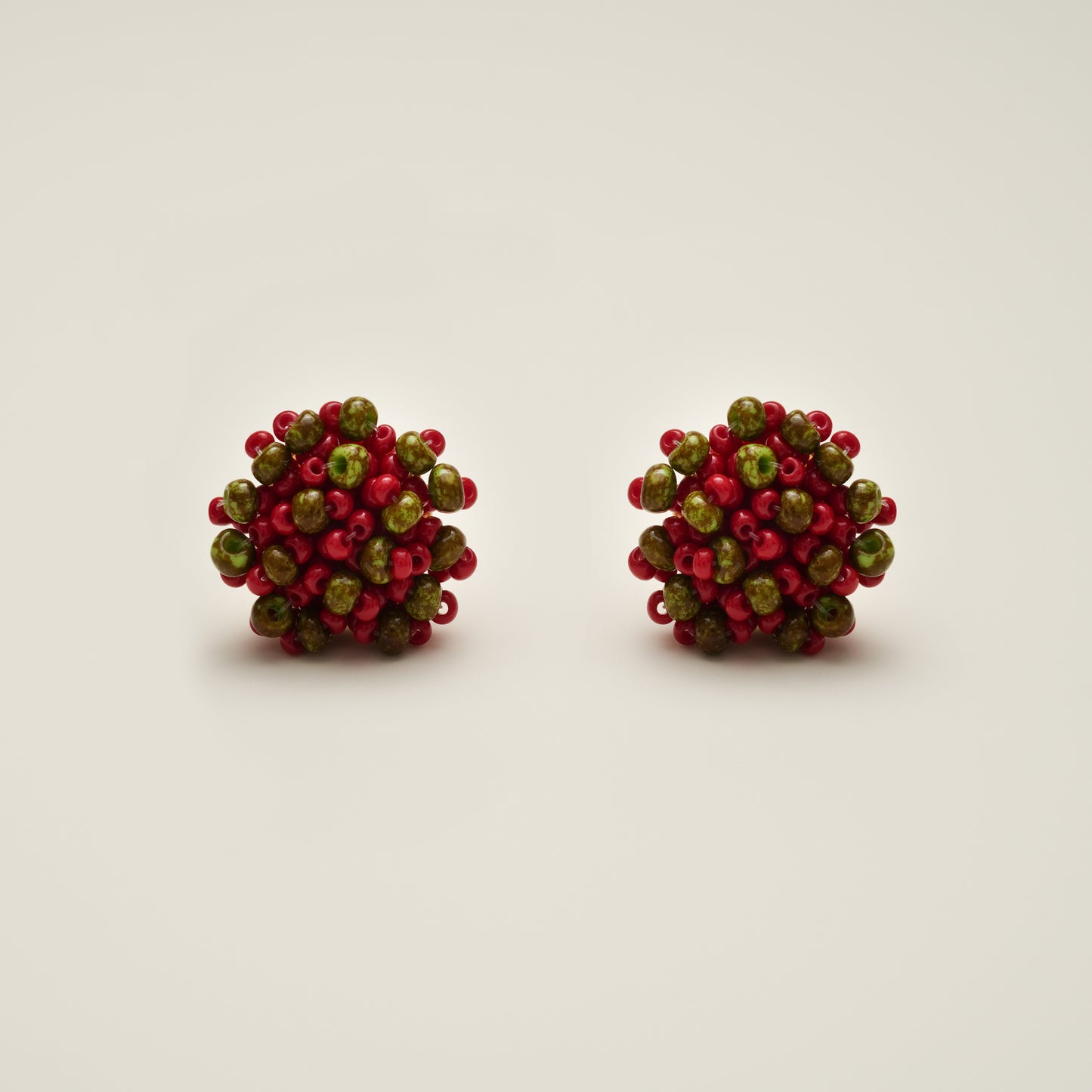 BOUCLES D’OREILLES HORTENSIA ROUGE