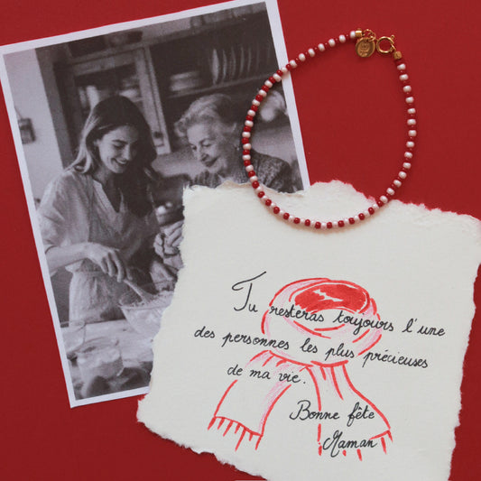 BRACELET MINI CHAMINI ROUGE