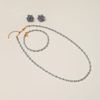 SET CÉLIA : COLLIER, BRACELET & BOUCLES D'OREILLES